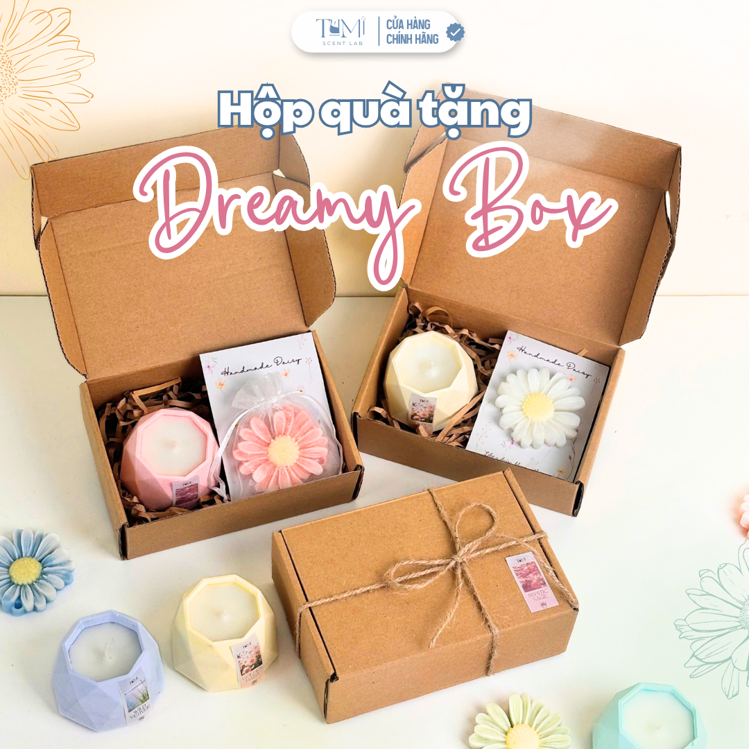 Hộp Quà Tặng Dreamy - Nến Thơm Và Sáp Hoa Cúc