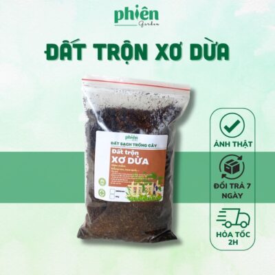 Đất Trộn Giá Thể Xơ Dừa, Vỏ Đậu Trồng Cây Túi 500g 1kg