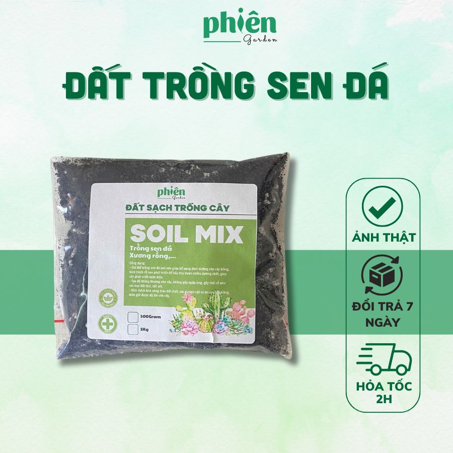 Đất Trồng Sen Đá, Xương Rồng, Giá Thể Trồng Cây
