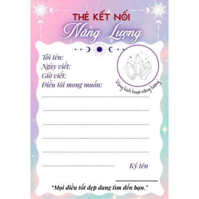 [Quà Tặng] Thẻ Kết Nối Năng Lượng Với Lọ Đá