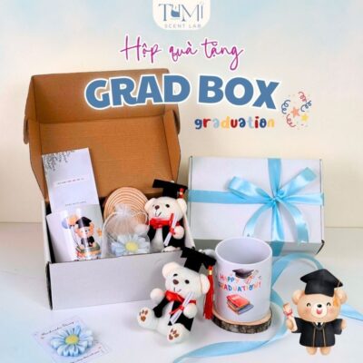 Set Quà Tặng Dịp Tốt Nghiệp, Hộp Quà Ý Nghĩa Gồm Gấu Bông, Ly Graduation, Tặng Bạn Bè, Người Yêu, Đồng Nghiệp
