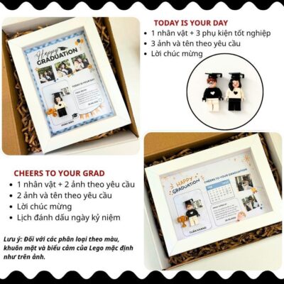 Hộp Quà Khung Ảnh Mô Hình Tốt Nghiệp Theo Yêu Cầu – Gửi Lời Nhắn Ý Nghĩa Tặng Bạn Bè, Người Yêu
