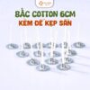 10 Bấc Nến Cotton 6cm Kèm Đế Kẹp Sẵn, Tim Nến, Dụng Cụ Làm Nến Thơm Handmade Tại Nhà