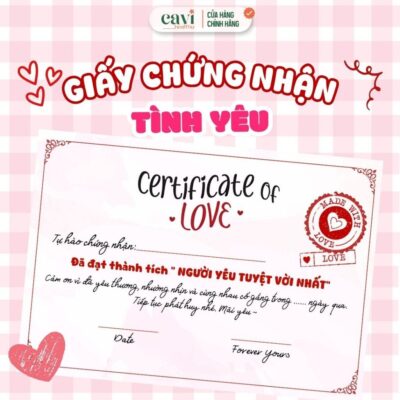 Giấy Chứng Nhận Tình Yêu